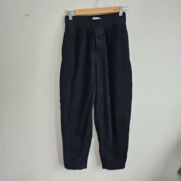 7115 Corduroy Elastic Pull-Up Trouser, Navy Black. Unisex Sz XSmall. Orig. $200. - Picture 3 of 12
